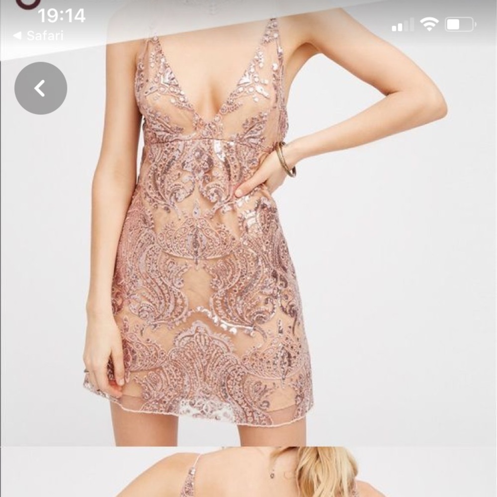 FreePeople Night Shimmers Mini Dress